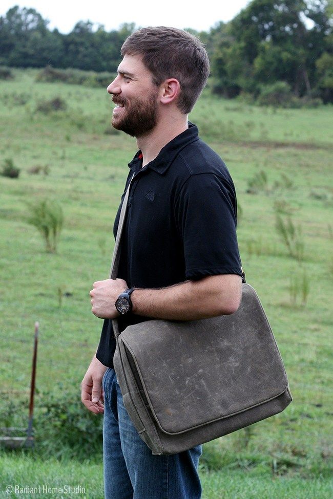 Men's Waxed Canvas Messenger Bag | Radiant Home Studio Bag Designs, Canvas Messenger Bag, Personalized Wallet, Calgary Alberta, Messenger Bag Men, Leather Messenger Bag, Waxed Canvas, Coin Purses, Leather Messenger