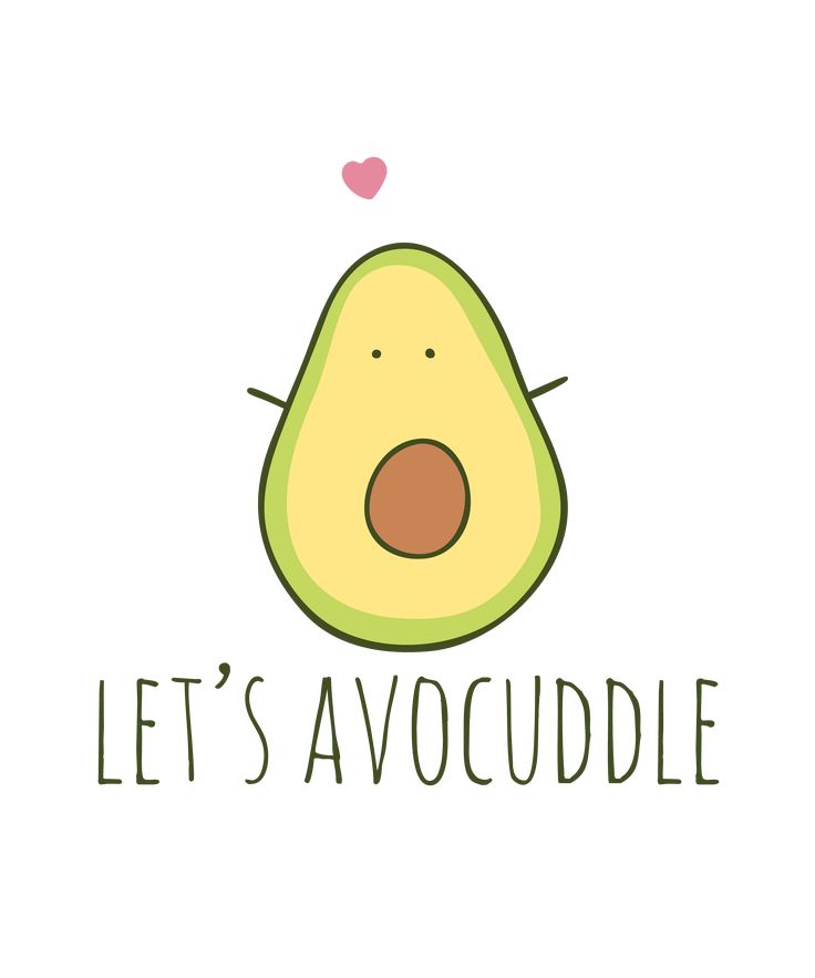 an avocado with the words let's avocddle