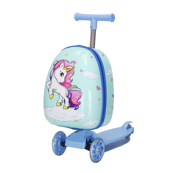 Chemical Mask, Scooter Suitcase, Luggage Scooter, Skateboard Bag, Girls Messenger Bag, Suitcase Storage, Princess Toys, Blue Fruits