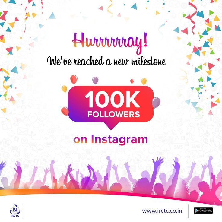 an instagram ad for the 100k followers on instagram