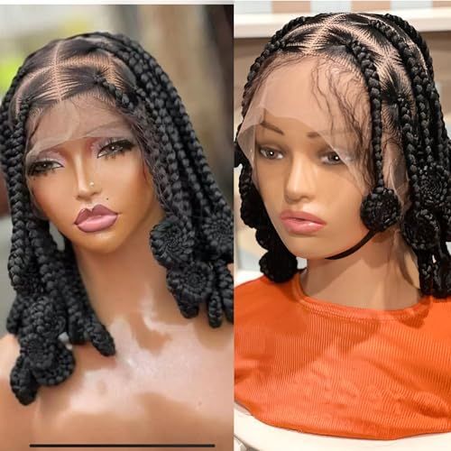 Full Lace Synthetic Braided Wig, African Inspired Look, Baby Hairs, Lasts Over 2 Years,Knotless braids, box braids. Latest Braided Hairstyles, Box Braid Wig, Braided Wigs, Baby Hairs, Braided Wig, Knotless Braids, Hair Collection, Braids Wig, African Inspired