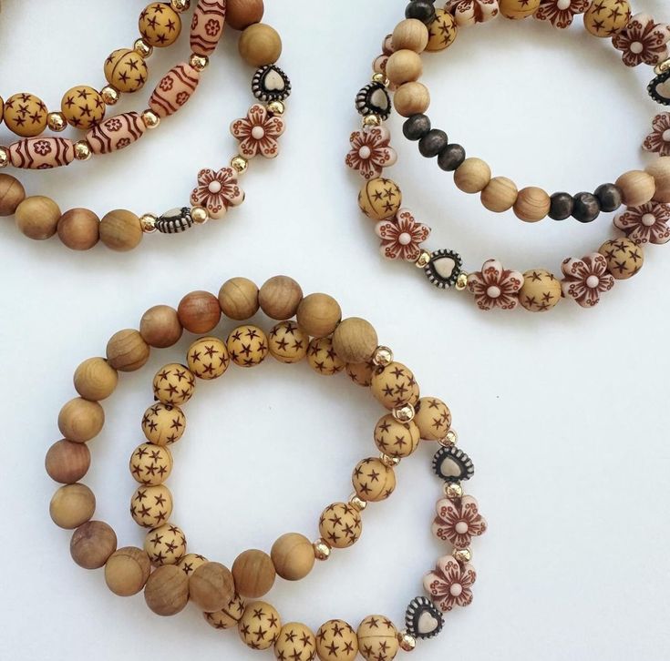 Sandalwood beads. Wood like acrylic beads. Natural wood beads 14k gold plated beads Handmade Beads Bracelets, Beads Handmade, Heishi Beads, Bead Bracelets, Personalized Bracelets, Acrylic Beads, Wooden Beads, Wood Beads, Pearl Beads