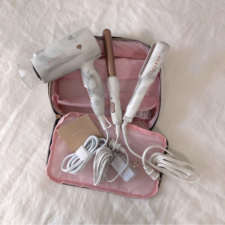 Foxy Bae Mini Marble Travel Kit Brand New Never Used Hair Dryer. Curling Wand. Flat Iron. Hair Care Kit, Travel Hair, Travel Hairstyles, Hair Kit, Curling Wand, Care Kit, Travel Kit, Wand Curls, Travel Kits