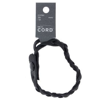 Give your look a little edge with our Braided Black Leather Bracelet! This genuine leather bracelet has been dyed black and braided loosely. Use the snap closure to put it around your wrist and stack it with other bracelets! Details: 	 Length: 8 1/4" 	 Thickness: 7/16" 	 Metal Color: Silver Casual Leather Bracelet With Black Band For Everyday, Black Braided Bracelets For Everyday, Everyday Black Braided Bracelets, Everyday Black Braided Bracelet With Leather Strap, Everyday Black Braided Leather Bracelet, Everyday Black Leather Braided Bracelet, Casual Black Braided Bracelet With Waxed Cord, Adjustable Braided Leather Bracelet, Casual Everyday Braided Bracelet With Black Band