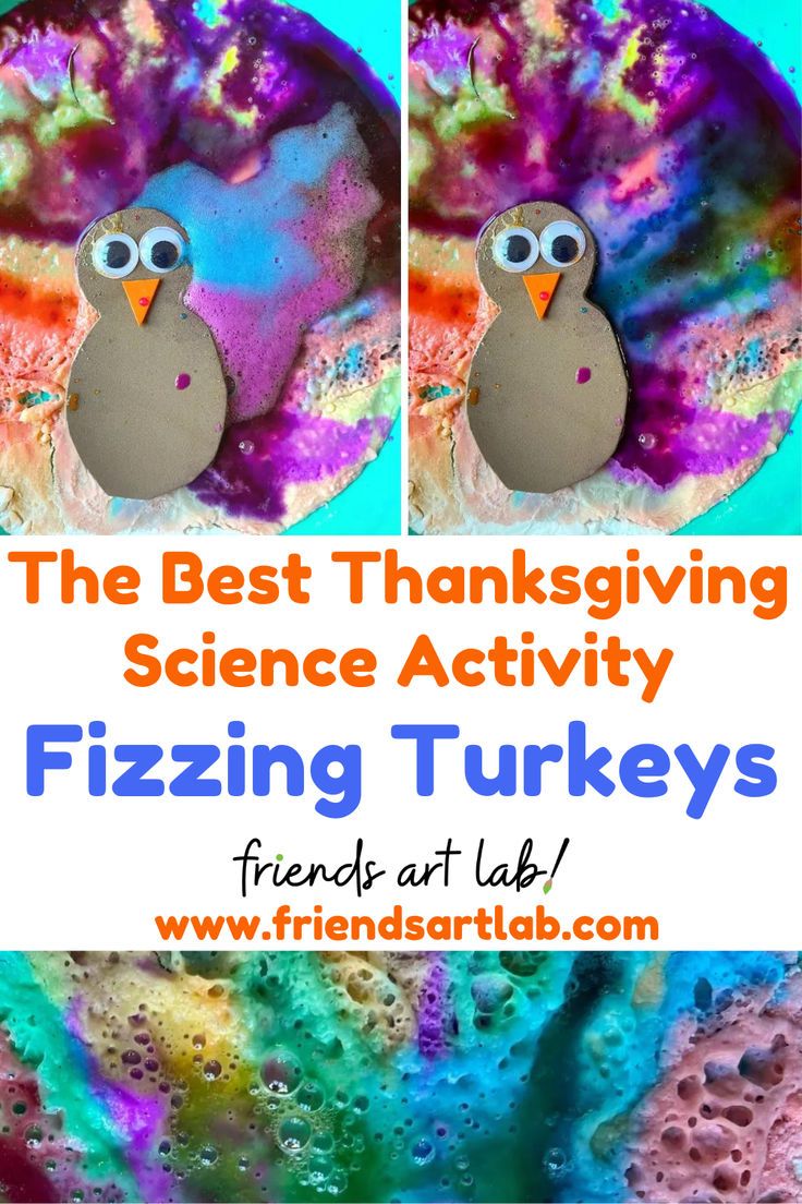 the best thanksgiving science activity fizzing turkeys