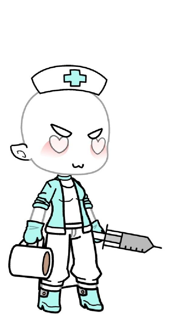 a drawing of a cartoon character holding a knife