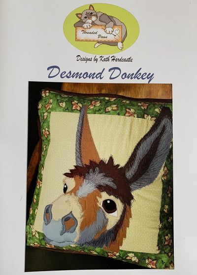 an image of a pillow with a donkey on it