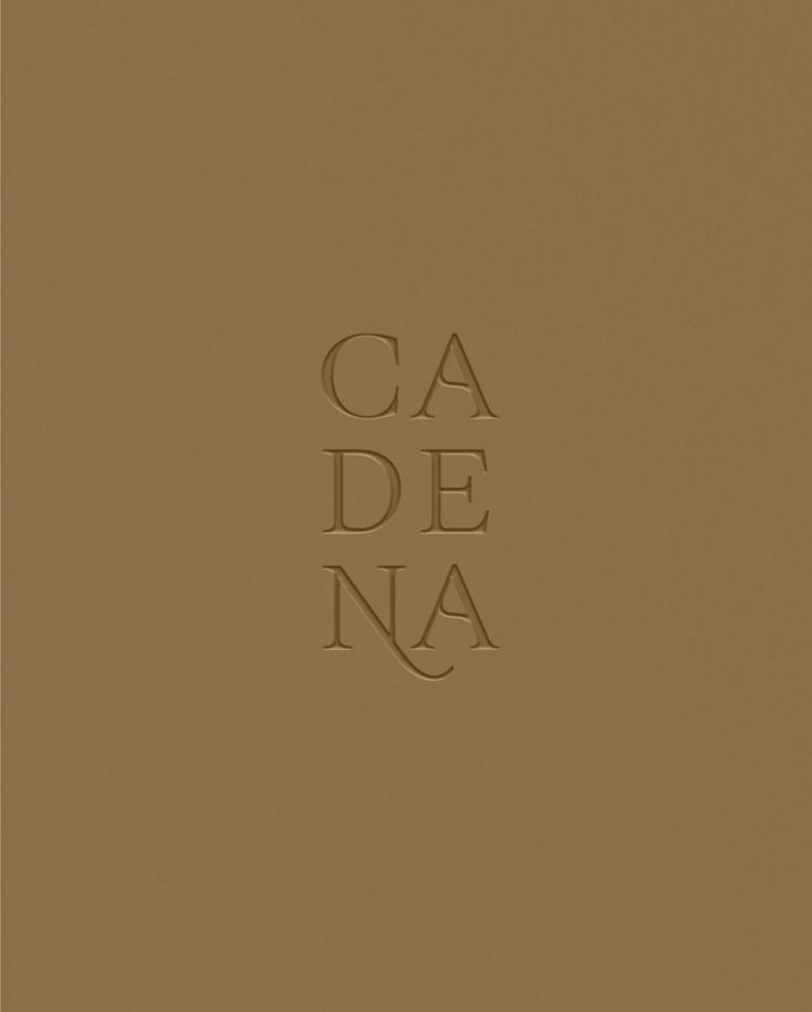 a brown book with the words ca de na on it