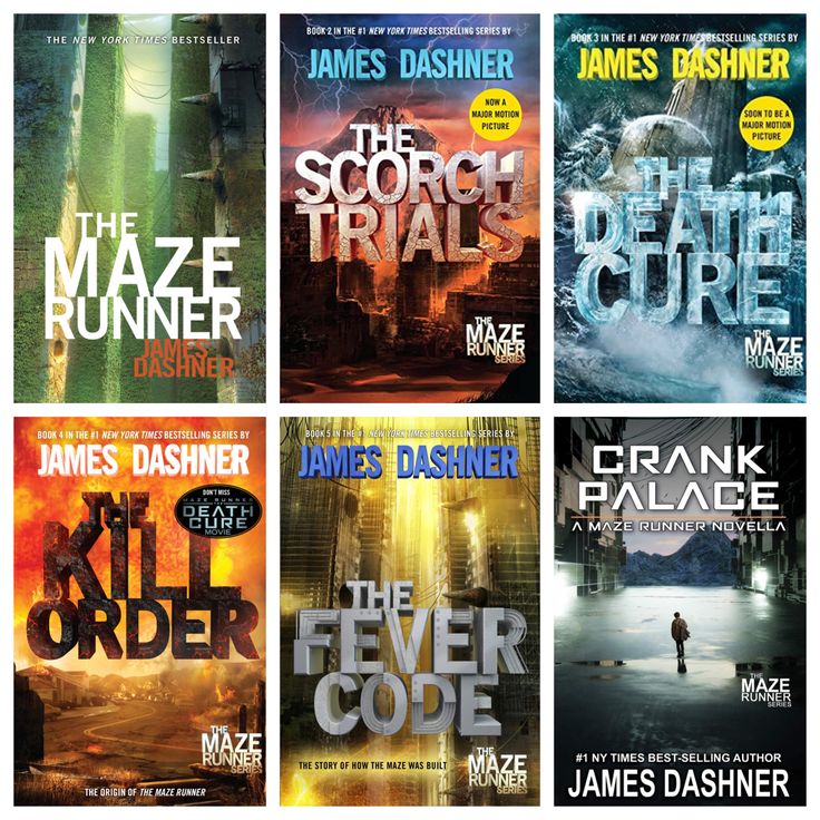 the covers of james dashner's novels