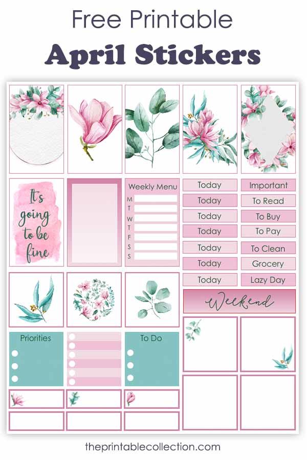 the free printable planner stickers are perfect for bulleting and organizing your life