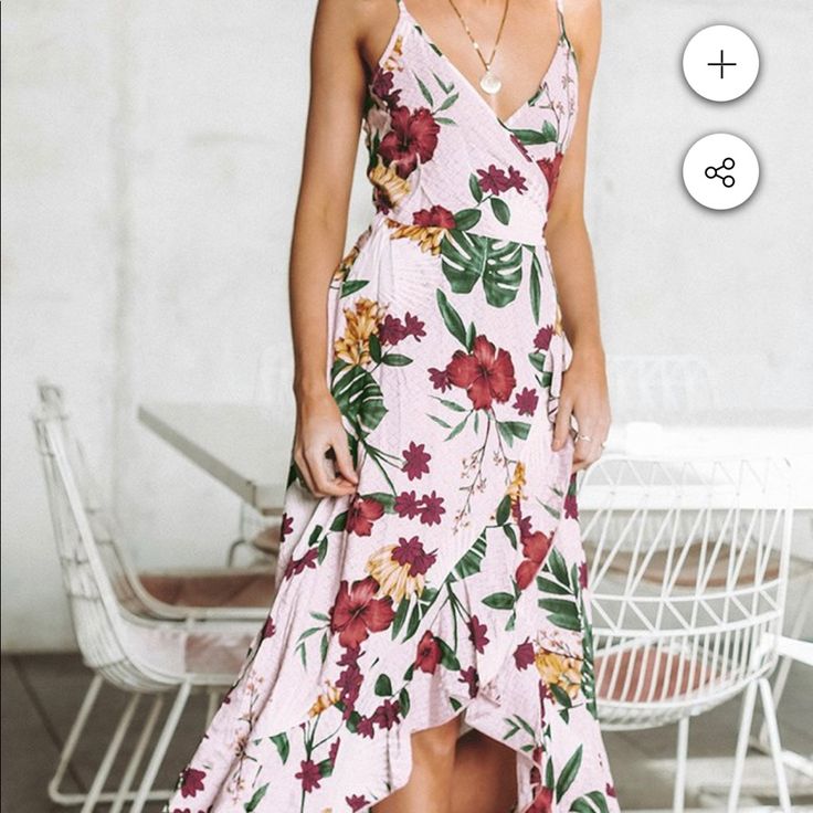 Show Off Your Feminine Side In The Pink Floral Ruffled Dress. Features A Floral And Leafy Print With Ruffles At The Hem. Product Code: Cc40078f Details: Floral Print Ruffles Regular Wash Fabric: 65%Polyester35%Cotton Pink Maxi Dress With Ruffle Hem For Vacation, Pink Ruffle Hem Maxi Sundress, Pink Ruffle Hem Sundress Maxi Dress, Flirty Floral Print Maxi Dress For Spring, Casual Pink Maxi Dress With Ruffle Hem, Summer Floral Print Maxi Dress For Date Night, Floral Print Maxi Dress For Summer Date Night, Printed Summer Dress For Date Night, Flirty Pink Maxi Dress For Summer