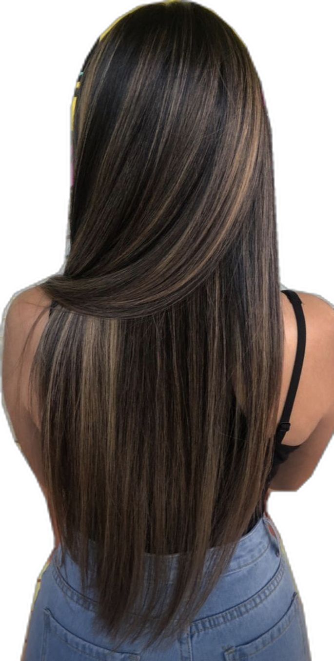 Brunette Balayage Haircut, Hair Inspo Caramel Highlights, Caramel Highlights For Brunettes, Straight Hair With Brown Highlights, Hair Color Ideas For Morenitas, Hair Inspo Brown With Highlights, Caramel Blonde Highlights On Black Hair, Different Highlights For Hair Dark Brown, Brunette And Caramel Hair