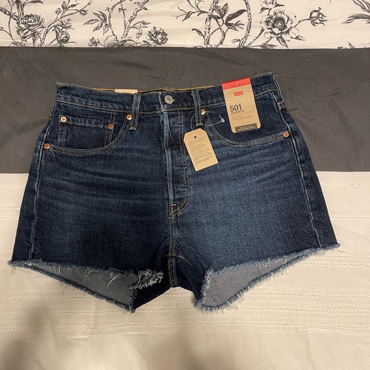 Nwt Levi High Rise Jean Shorts - 30 Brand New, Never Worn. Purchased Off Amazon But Missed The Return Window. All Measurements Taken While Flat. Waist 15.5” Inseam 3” -All Items Are Clean & Ready To Wear -I Will Try To Mail The Same Day -Cross Posted Our Home Is Smoke Free And Our Fur Baby Is Hypoallergenic Levi's High Rise Relaxed Fit Bottoms, Levi's High Waist Dark Wash Shorts, Fitted Levi's Dark Wash Shorts, Levi's High-waisted Shorts With Pockets, Levi's Mid-rise Dark Wash Shorts, Levi's Relaxed Fit Dark Wash Shorts, Levi's Dark Wash Relaxed Fit Shorts, Levi's Short Bottoms With Built-in Shorts, Levi's High Rise Dark Wash Bottoms