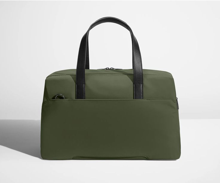 The Overnight Bag | Away: Built for Modern Travel Modern Travel Bag With Double Handle For On-the-go, Green Double Handle Travel Bag For On-the-go, Modern On-the-go Tote Luggage, Green Travel Bag For On-the-go, Versatile Top Handle Travel Bag For On-the-go, Versatile Top Handle Laptop Bag For Travel, Luxury Travel Bag With Removable Pouch For Overnight Trips, Modern Gym Bag With Luggage Sleeve For On-the-go, Versatile Top Handle Weekender Bag For Travel