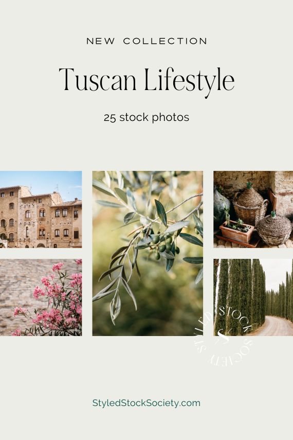 the new collection of tuscann life style photos is available for purchase in stores