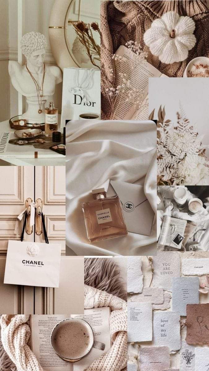 a collage of photos with different items in them and the words dior written on it