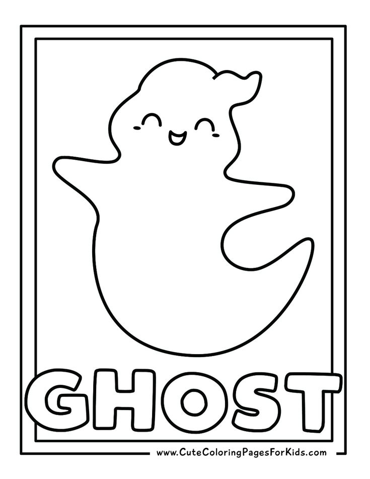 a ghost with the word ghost in it's center and an image of a ghost on