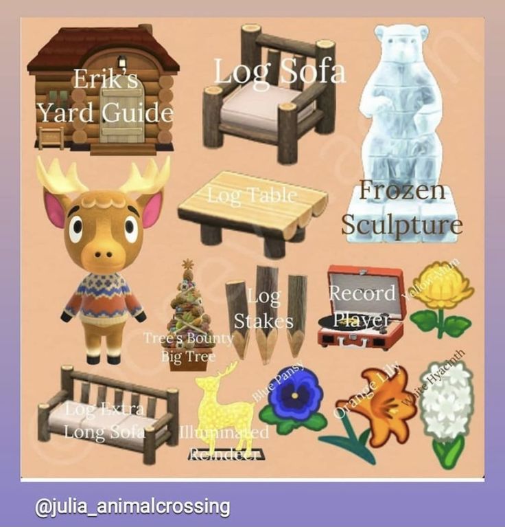 there are many different items that can be found in the animal crossing game on this page