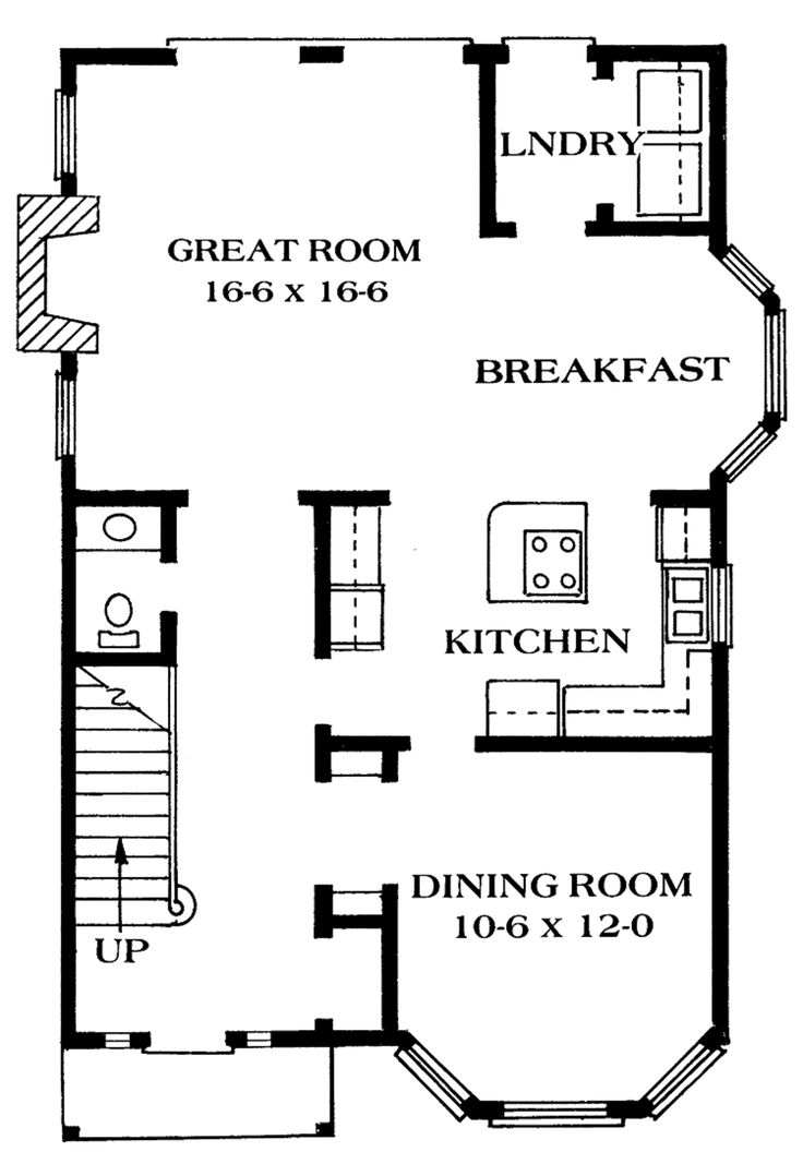 the floor plan for a two story house with an upstairs bedroom and living room area