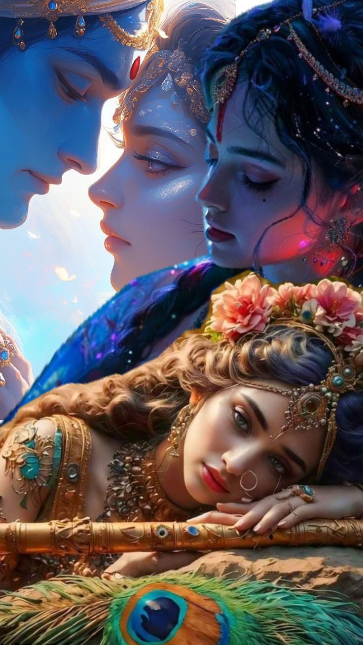 the divine love of radhe krishna✨❤️❤️ Radhe Krishna Love Hd Wallpaper, Radhakrishna Wallpaper, Radha Krishna Art Beautiful, Unique Radha Krishna Images, Hindu Tattoo, The Olsen Twins, राधा कृष्ण वॉलपेपर, Krishna Gif, Radhe Krishna Wallpapers