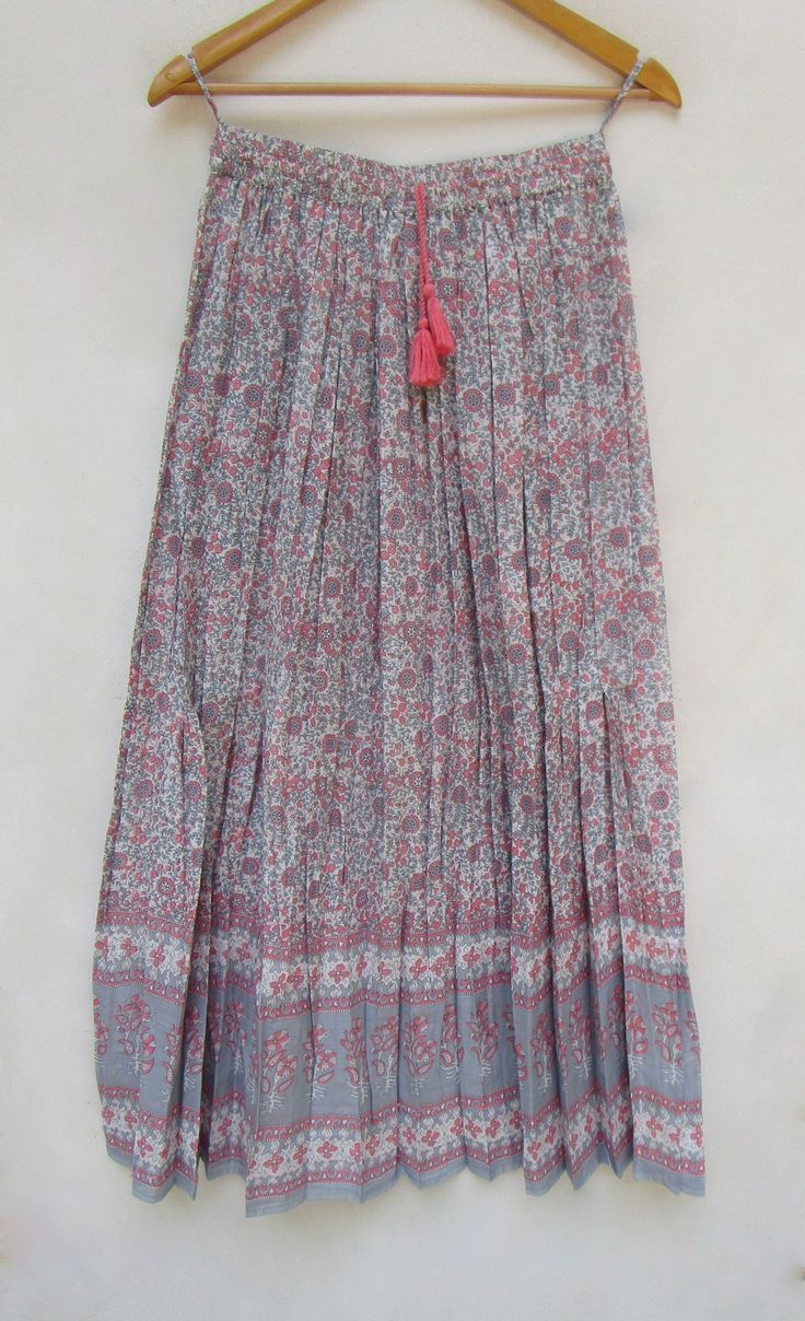 ITEM DESCRIPTION women's regular printed cotton summer women long skirts - casual wear bohemian maxi skirts Fabric : 100% cotton voile soft crinkled fabric Length: - 38 inch long Waist   :-28.00 inch full (14 inch half) 28 inch relaxed can stretch up to 50 inch Size: free size (fit to all)                                           PRODUCT NAME: - Long Women Maxi skirts  Ladies Vintage Long skirts Company Return Policy:  Please write for more information to my email directly CHOOSE "ASK SELLER QUESTION" Payment policy:- we accepts payment through PayPal Shipping policy:- The cargo will be shipped to you as per dispatch date at time of order. For any kind of delay, we will communicate through email to you. If any custom duties will be charged at your port, it will be paid by buyer. Contact u Bohemian Long Maxi Skirt With Floral Print, Summer Cotton Skirt With Boho Print, Flowy Maxi Skirt With Boho Print, Flowy Cotton Ankle-length Maxi Skirt, Cotton Ankle-length Maxi Skirt For Summer, Traditional Boho Print Skirt For Summer, Cotton Maxi Skirt With Elastic Waistband, Bohemian Ankle-length Flowy Skirt, Vacation Cotton Printed Skirt