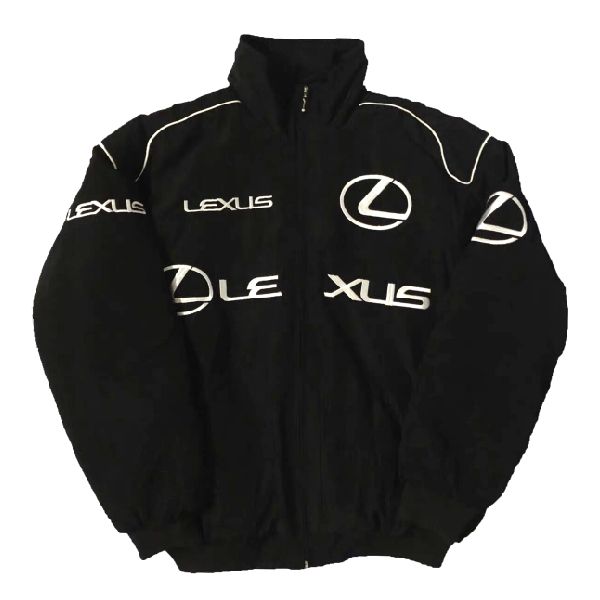 Lexus Racing Jacket, F1 Jacket Mclaren, Winter Track Jacket With Logo Print, Sporty Cotton Outerwear With Logo Print, Sporty Long Sleeve Outerwear With Logo Print, Race Car Jackets, F1 Jacket, Graphic Jacket, Vintage Racing Jacket