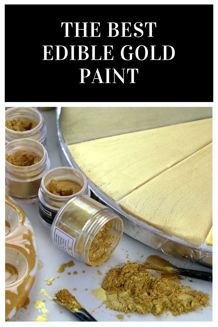 the best edible gold paint for cakes and pies