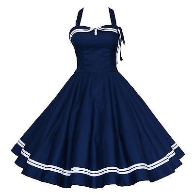 Rockabilly Mode, Retro Nautical, Summer Dresses Knee Length, Spaghetti Strap Summer Dress, Women's A Line Dresses, Vintage Summer Dresses, Club Party Dresses, Pin Up Dresses, Anime Dress