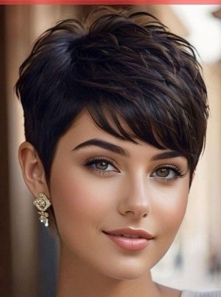 Point Cut Hair, Short Haircuts Ideas, Sleek Short Hair, Short Textured Hair, Pixie Haircut Ideas, Short Hair Back, Chic Short Haircuts, Haircuts Ideas, Short Hair Images