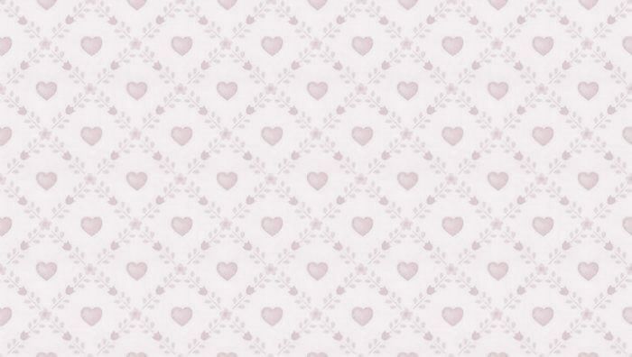 a white and pink wallpaper with small hearts on the left side of the image