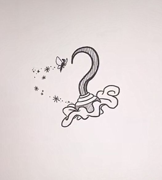 a drawing of a snake with a hat on it's head and stars coming out of its tail