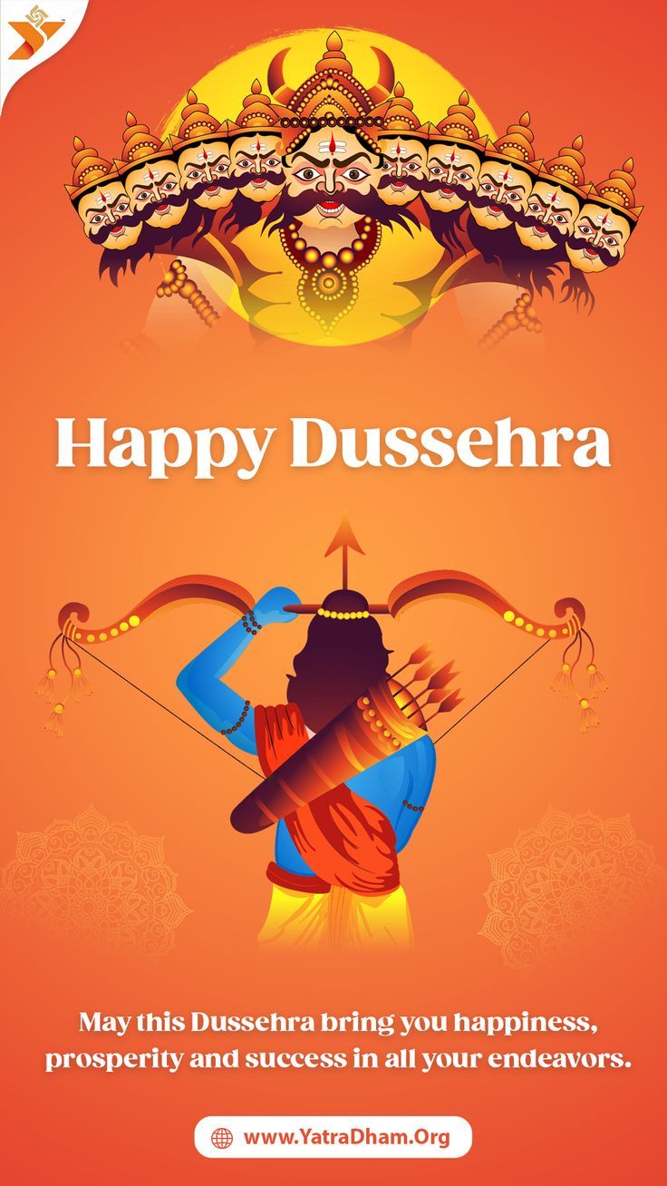 Happy Dussehra 2023: Wishes, Images, Quotes, Status #happydussehra2023 #dussehraimages #yatradham #quotes #happydussehrawhatsappstatus #dussehrastatus #dussehrastatus #happydussehrawishes Happy Dashera Pic, Happy Dushera Wishes Quotes, Happy Dusherra Images In Hindi, Dasehra Wishes, Happy Dashara Status, Dushera Wishes Quotes, Happy Dusherra Wishes In Hindi, Dasera Celebration Status, Dussehra Wish