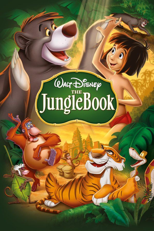 the jungle book is shown in this image