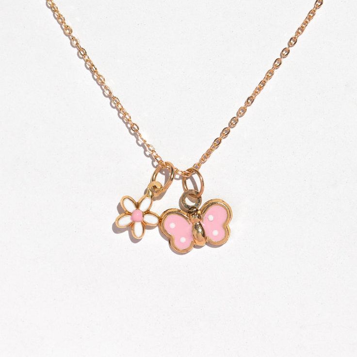 Cute Pink Accessories, Widow Aesthetic, Hello Kitty Birthday Theme, Black Widow Aesthetic, Butterfly Necklace Gold, Pretty Necklace, Flat Back Earrings, Pink Accessories, Necklace Chain Lengths