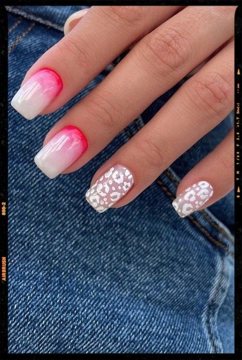 Trendy Ways To Wear An Animal Print Nail Art : White Leopard Nails White Leopard Nail Designs, White Animal Print Nails, White Cheetah Print Nails, White Leopard Print Nails, White Cheetah Nails, White Leopard Nails, Animal Print Nail Art, Nail Art White, Leopard Nail Designs