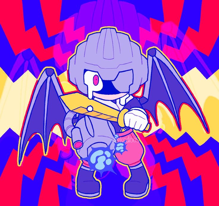 an image of a cartoon character holding a bat