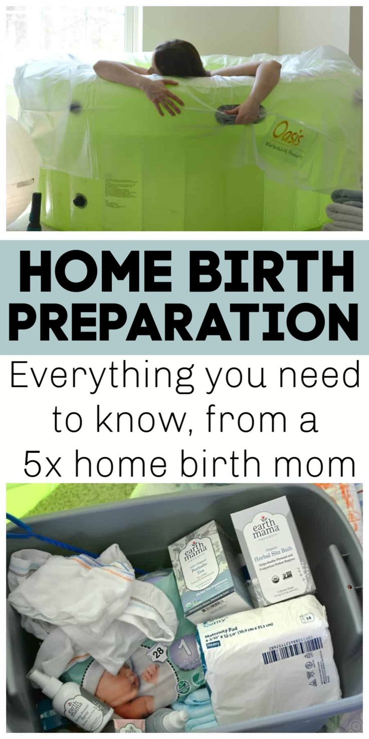 there are two pictures with the words home birth preparation and everything you need to know from a 5x home birth mom