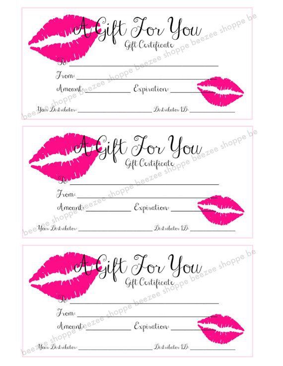 two gift tags with pink lipstick on them and the words give for you written in black ink