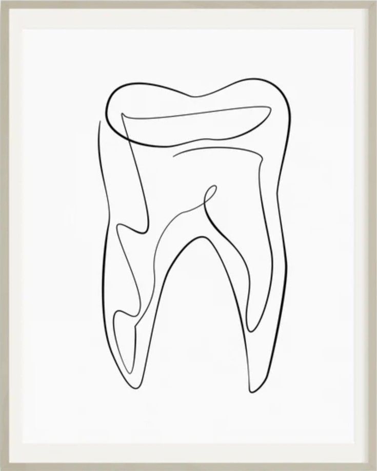 Dentistry Tattoo Ideas, Tooth Line Art, Dental Tattoo Ideas Dentists, Dental Graphic Design, Tooth Tattoo Ideas, Tooth Outline, Dental Wall Art, Christmas Dental, Dentist Art