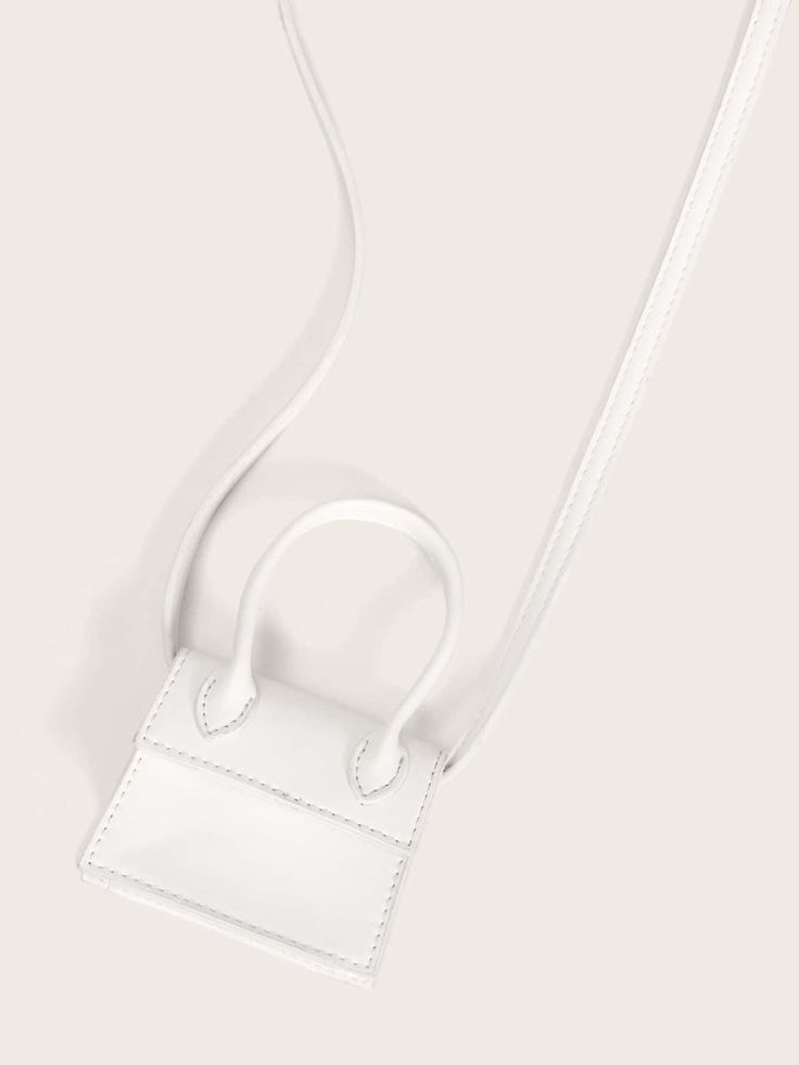 Mini Minimalist Satchel Bag | EMERY ROSE Sling Bag Aesthetic, White Sling Bag, Micro Bags, Jacquemus Bag, Minimalist Bag, White Purses, Bags Aesthetic, Trending Handbag, Bag Trends