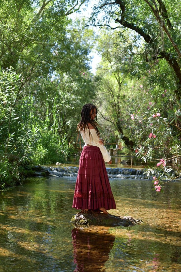 Long Boho Maxi Skirt Prairie Skirt Flamenco Skirt Ruffle | Etsy Red Maxi Skirt Outfit Aesthetic, Red Boho Skirt, Low Waisted Maxi Skirt Outfit, Maxi Skirt Poses, Flowy Long Skirt Outfit, Long Skirt Western Outfit, Flowy Skirt Aesthetic, Boho Long Skirt Outfit, Red Long Skirt Outfit