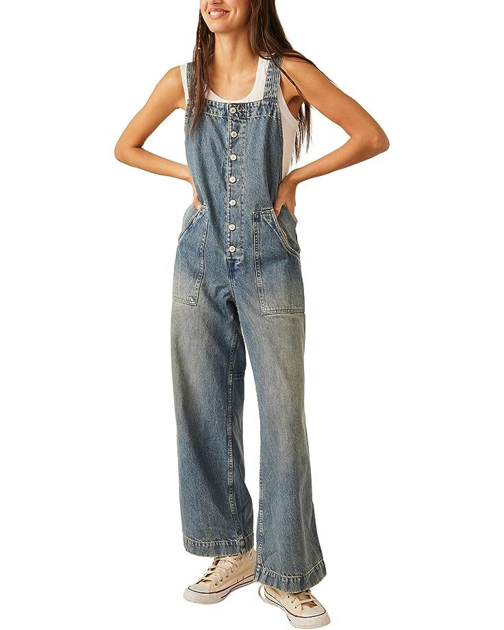 Fields Of Flowers, Mens Beach Shirts, Jean Overalls, Denim Overalls, Wide Leg Denim, Lifestyle Brands, Denim Wash, Wide Leg Jeans, Bohemian Style