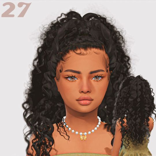 Curly Infant Hair Sims 4, Sims Hair Black, Sims 4 Hair Line Cc, Sims 4 Alpha Hair Black, Sims 4 Boho Braids, Sims Infant Cc Clothes, Sims 4 Infant Cc Alpha Hair, Sims Curly Hair Cc, Sims 4 Natural Hair Cc