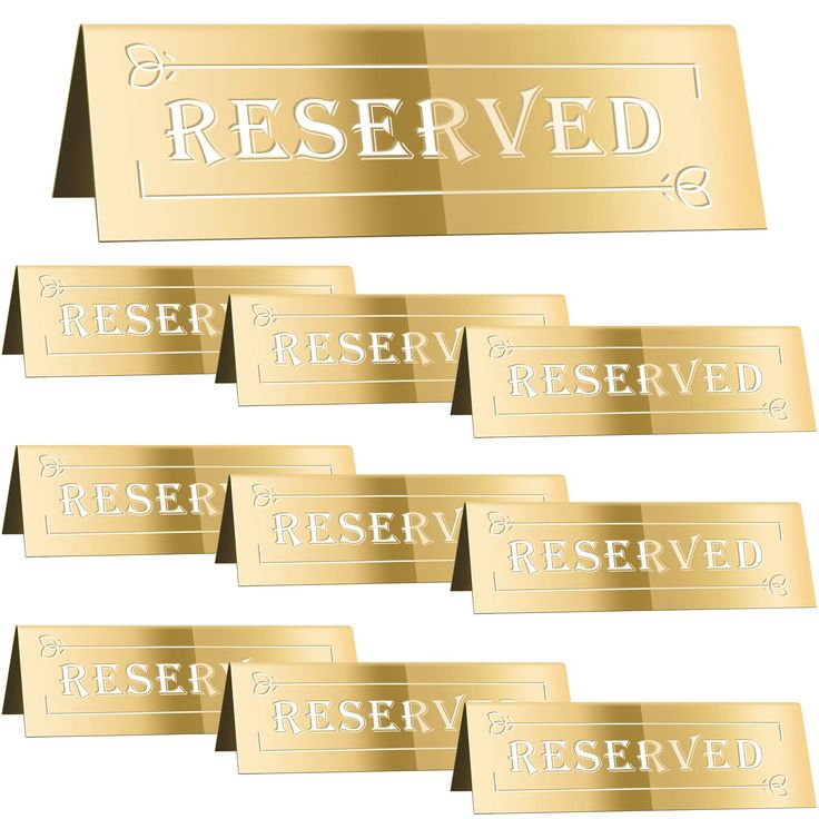 PRICES MAY VARY. 【Long-lasting Material & Proper Size】These reserved table signs are made of quality acrylic which are firm and solid, waterproof and hard wearing, can withstand long time using without fading and breaking. These reserved table seat signs are suitable for different tables or occasions with proper size, and can be seen prominently, so the guest can see the reserved position clearly. 【Classic Design】These acrylic reserved signs for tables adopt delicate and unique artistic gradient Reserved Wedding Signs, Reserved Table Signs, Signs For Wedding, Book Restaurant, Reserved Seating, Outdoor Birthday, Table Tents, Name Place Cards, Tabletop Signs