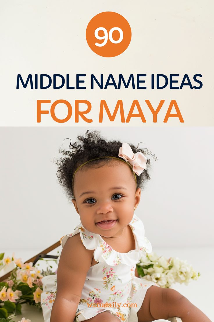 Choosing a middle name for your baby can be as significant as picking their first name. If you’ve decided on Maya for your little one, you’re likely on the hunt for the perfect middle name to complement it. Middle names hold special importance, offering a chance to honor family traditions, incorporate meaningful heritage, or flow well with the first and last names or family names. 
Here are 90 ideas to consider: 
#baby #babynames #Maya #newmom #newmother #babyMaya Baby Middle Names, Maya Name, Rhyming Names, Cool Middle Names, Old Fashioned Names, First And Last Names, Middle Names, Roman Goddess, Boneless Skinless Chicken Thighs