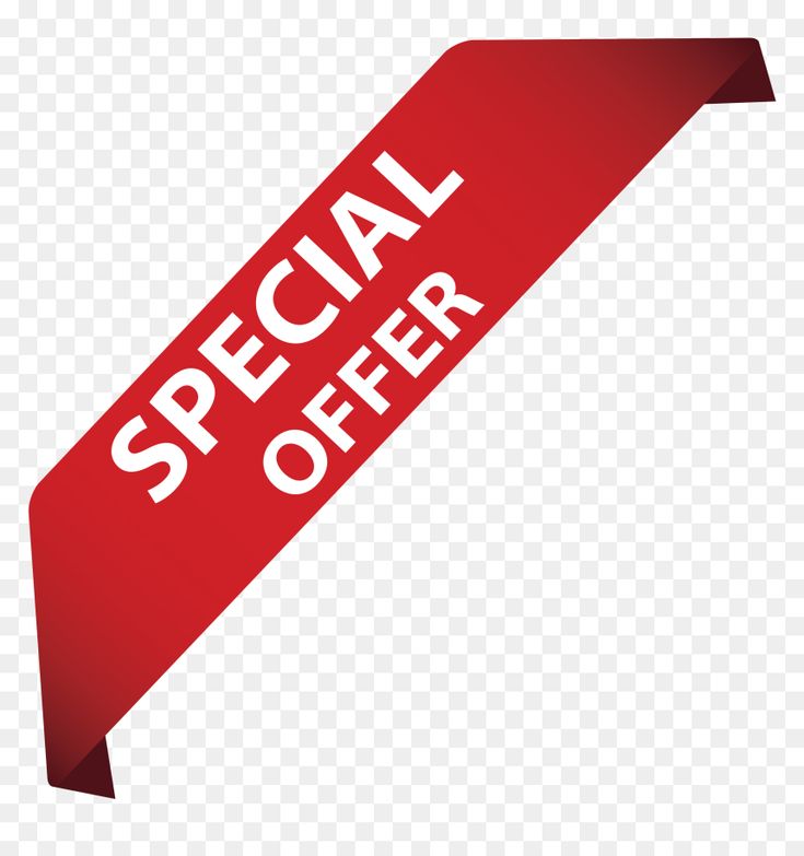 a red sticker with the words special offer on it