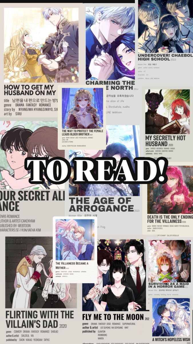 an anime poster with the words to read