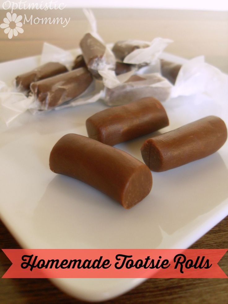 homemade toffee rolls on a white plate