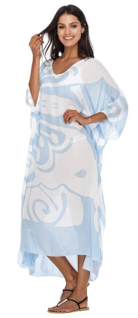 Enjoy this lightweight butterfly cover-up for any beach outing, lake trip, or boating adventure. Toss it on and easily add stylish coverage to your bathingsuit. Made of breathable material this top is the perfect go-to vacation item that leaves you feeling comfortable and confident. The oversized topper could even be used as a casual tunic top. Whatever your style calls for that day, this is the topper for you! Made from lightweight rayon material Butterfly design Semi-sheer fabric Machine wash Lightweight V-neck Beach Cover-up, Lightweight V-neck Cover-up For Beachwear, Blue V-neck Beach Cover-up, Blue Breezy Summer Cover-up, Lightweight Swimwear For Summer Beach Cover-up, Blue Short Sleeve Beachwear Cover-up, Breezy V-neck Beach Cover-up, Beachy Short Sleeve Poolside Cover-up, Flowy White Breezy Cover-up