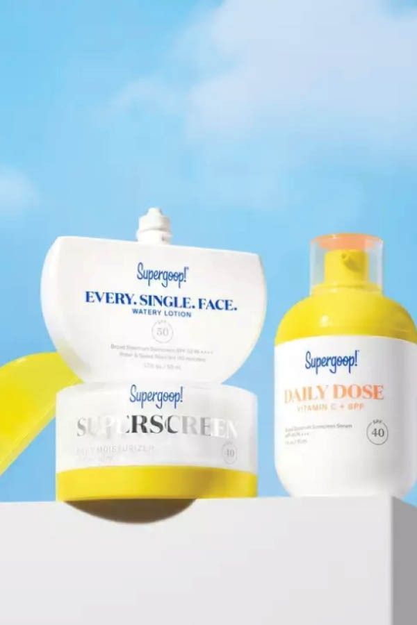 Every single Supergoop SPF product is 20 percent off for a limited time. #skincare #beauty #skincaretips Supergoop Sunscreen, 20 Percent Off, Gel Sunscreen, Internet Famous, Daily Sunscreen, Best Sunscreens, Suncare, Aesthetic Photos, Makeup Primer